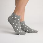 Women's Multi-Color Regular Fit Printed Pack of 3 Socks, Assorted, small