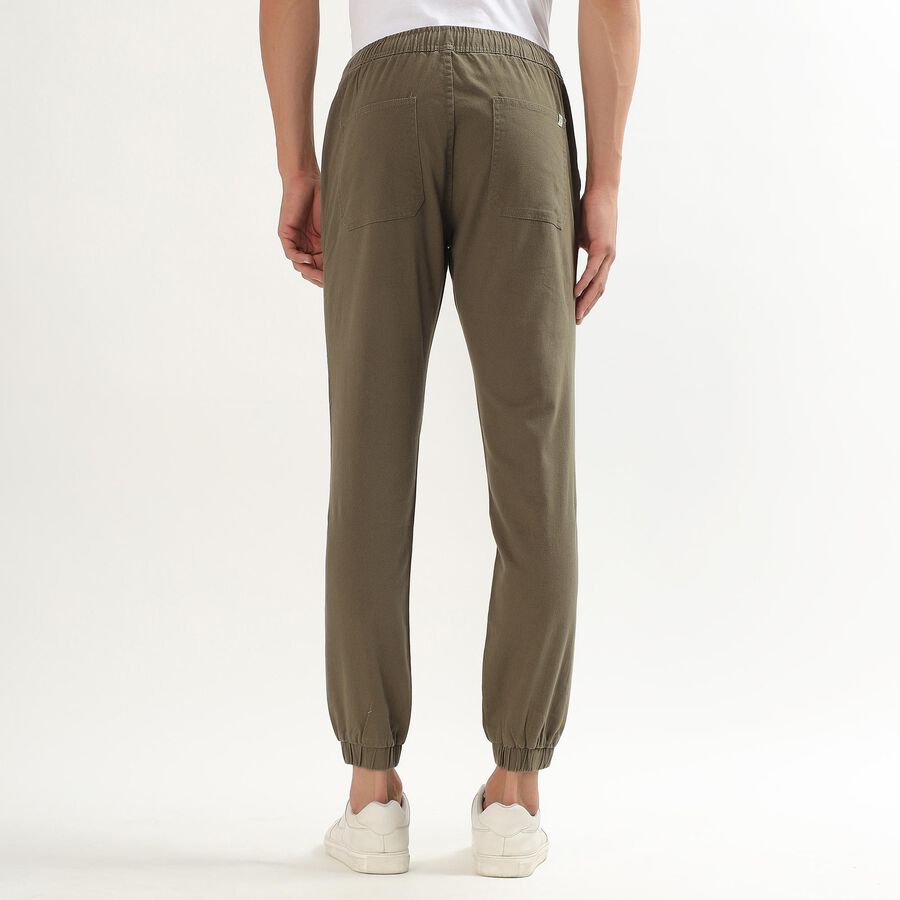 Men's Slim Fit Casual Trousers, Light Green, large image number null