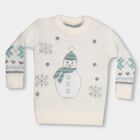 Infants' Rich Eggshell White Crew Neck Graphic Pullover, ऑफ व्हाइट, small image number null