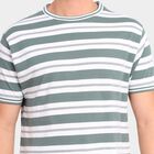 Men's 100% Cotton Round Neck Half Sleeves T-Shirt, गहरा हरा, small image number null