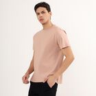 Men's 100% Cotton Round Neck Half Sleeves T-Shirt , Light Pink, small image number null