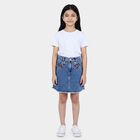 Girls' Skirt, Mid Blue, small