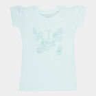 Girls Cotton T-Shirt, Light Blue, small image number null