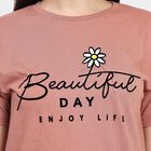 Ladies' Round Neck T-Shirt , गुलाबी, small image number null