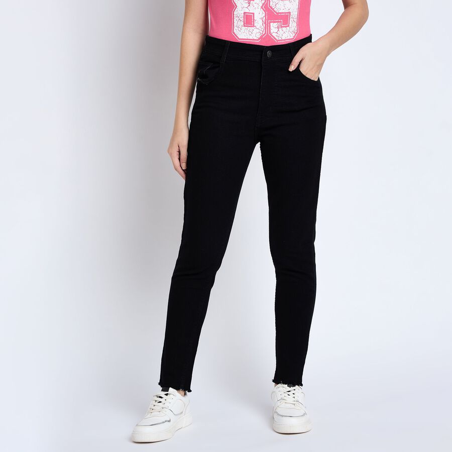 Ladies' Jeans , Black, large image number null