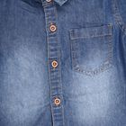 Boys' Casual Shirt, मध्यम नीला, small image number null