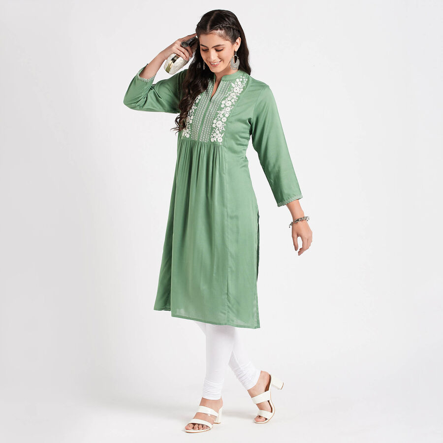 Solid Kurta, Olive, large image number null