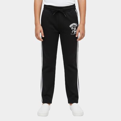 Boys' Jet Black Cotton Blend Football Print Pyjama