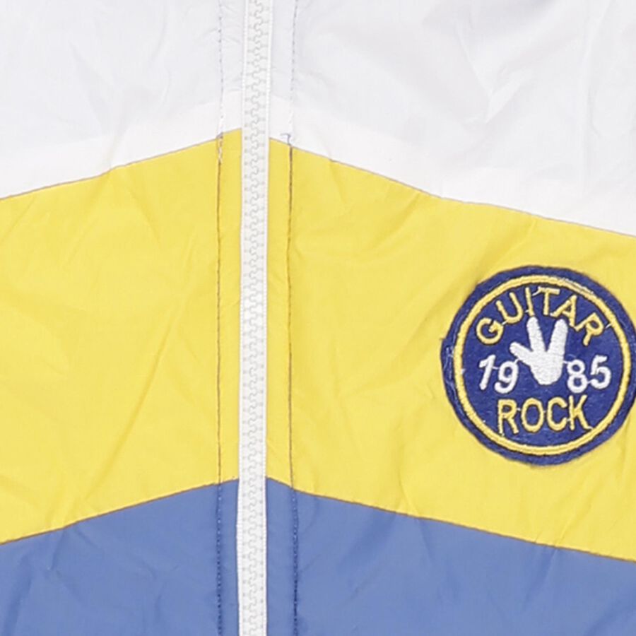 Boys Bright Yellow Hooded Casual Jacket, पीला, large image number null