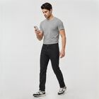 Men's Black Slim Fit Jeans, काला, small