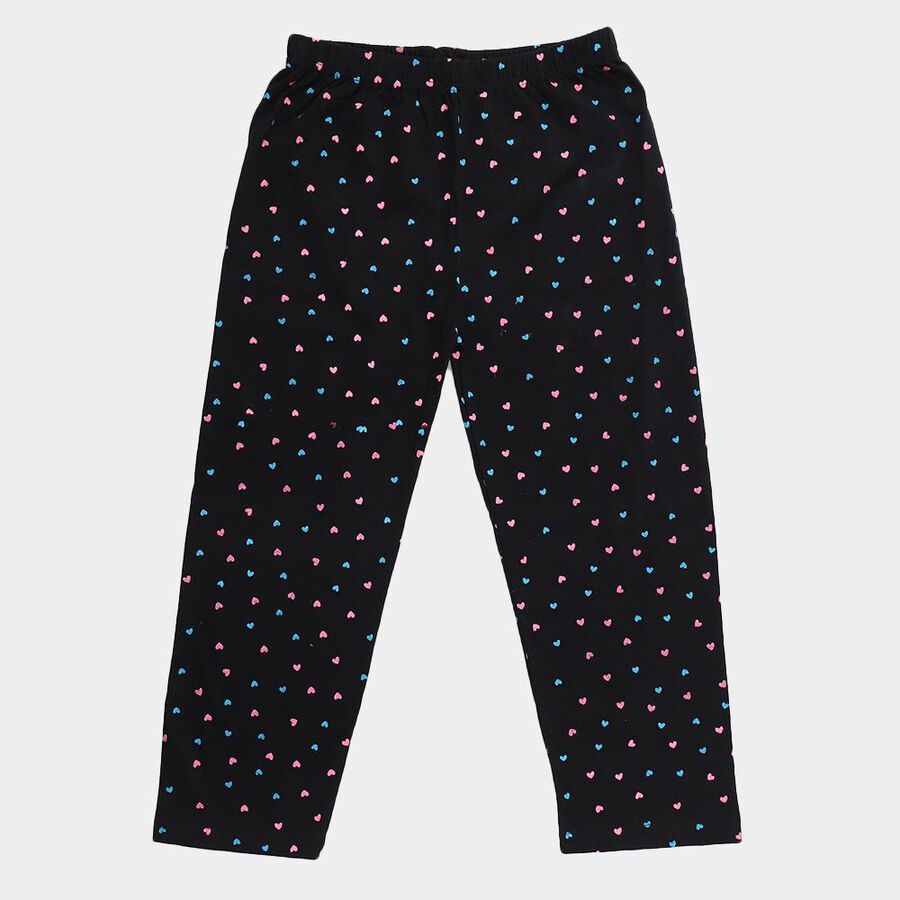 Girls' Pyjama, काला, large