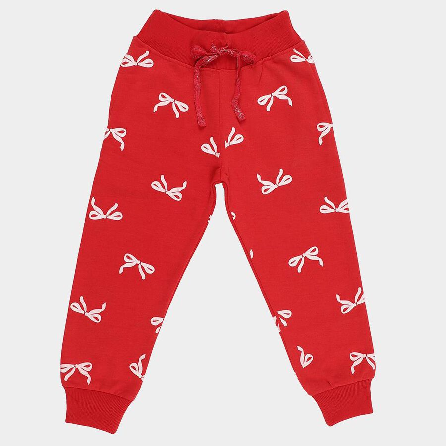 Girls' Pyjama, लाल, large image number null