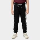 Boys' Black Cotton Blend Pyjama, Black, small