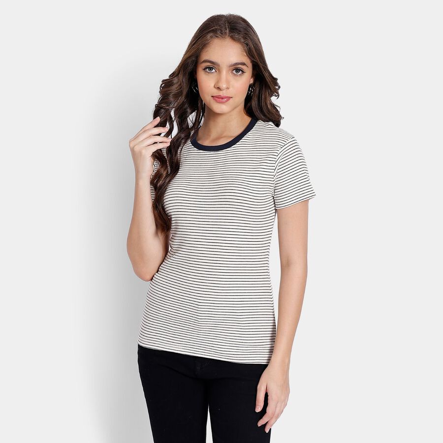 Ladies' Top, ऑफ व्हाइट, large image number null