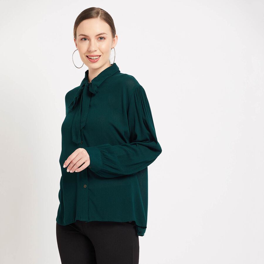 Solid Shirt, Dark Green, large image number null