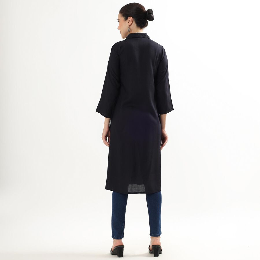 Ladies' Kurta, Navy Blue, large image number null