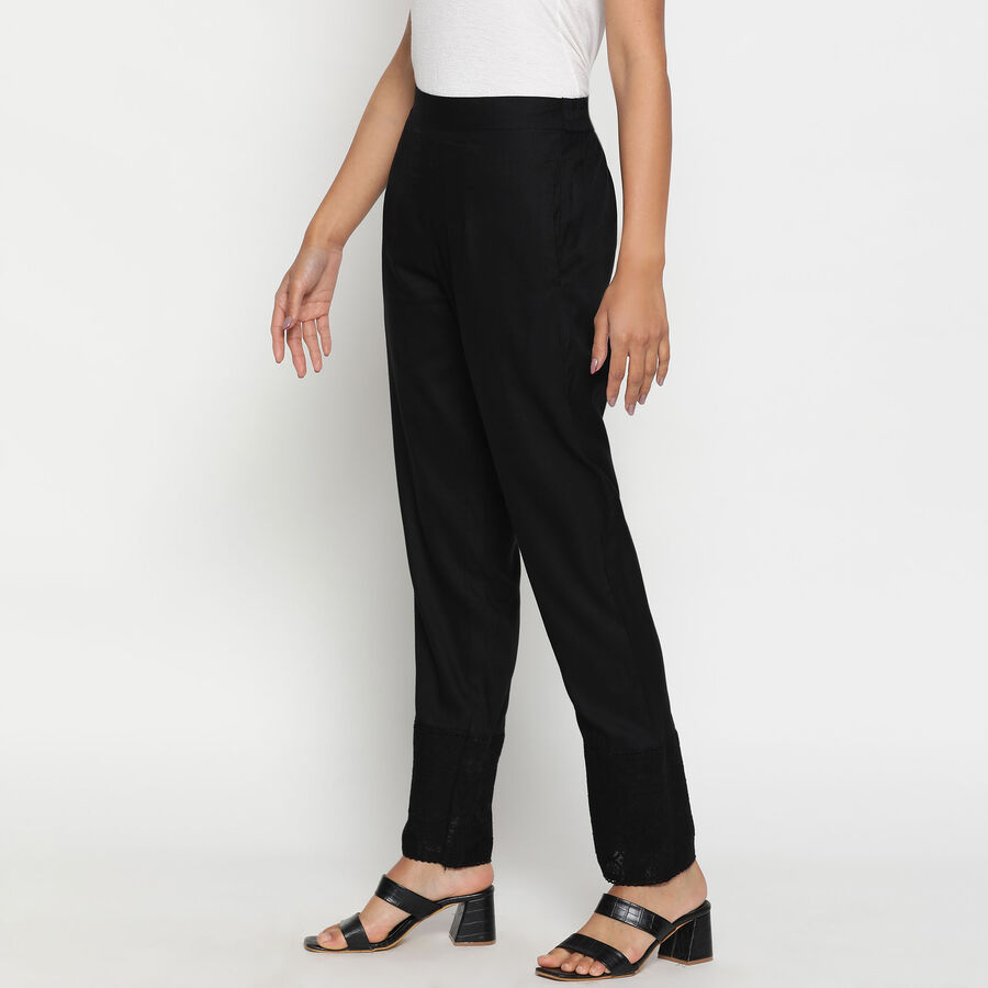 Solid Churidar, Black, large image number null