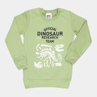 Boys Printed Sweatshirt, Light Green, small image number null
