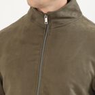 Men's Muted Olive High Neck Casual Jacket, ओलिव, small image number null