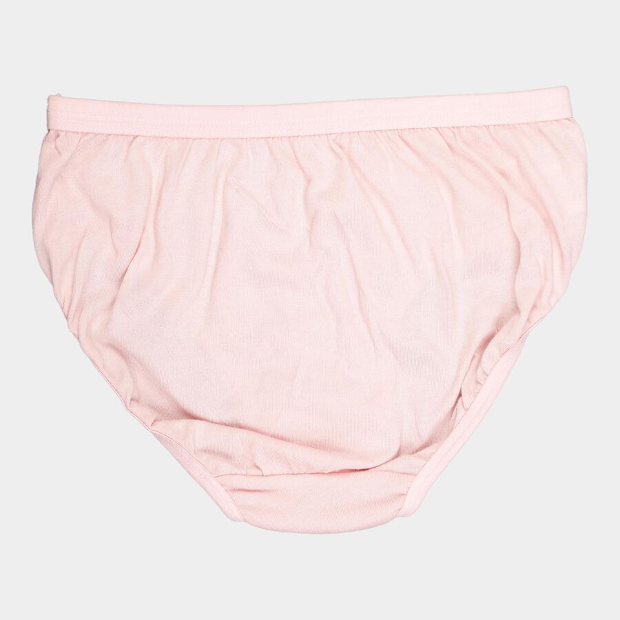 Girls Cotton Solid Panty, Light Pink, large image number null