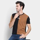 Men's 100% Cotton Round Neck Half Sleeves T-Shirt , Brown, small image number null