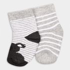 Infants' Socks (Pack of 2), Melange Light Grey, small image number null
