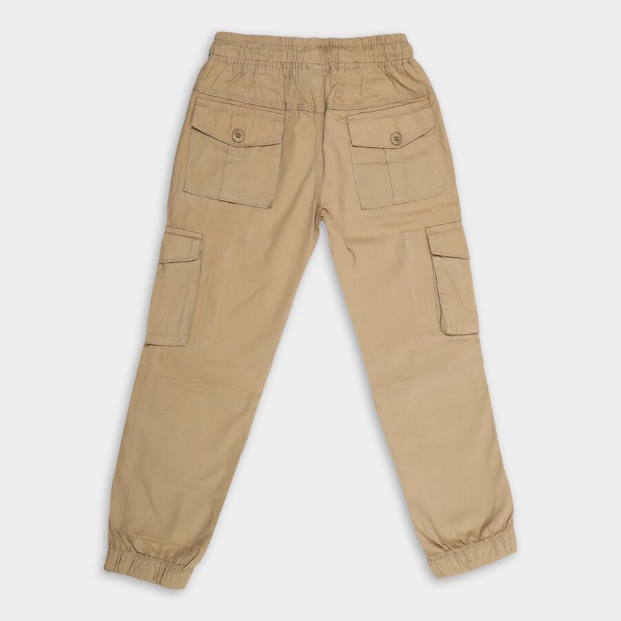 Boy's 100% Cotton Trousers , गहरा पीला, large image number null