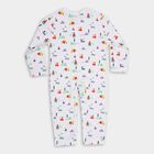 Infants' 100% Cotton Bodysuit, White, small