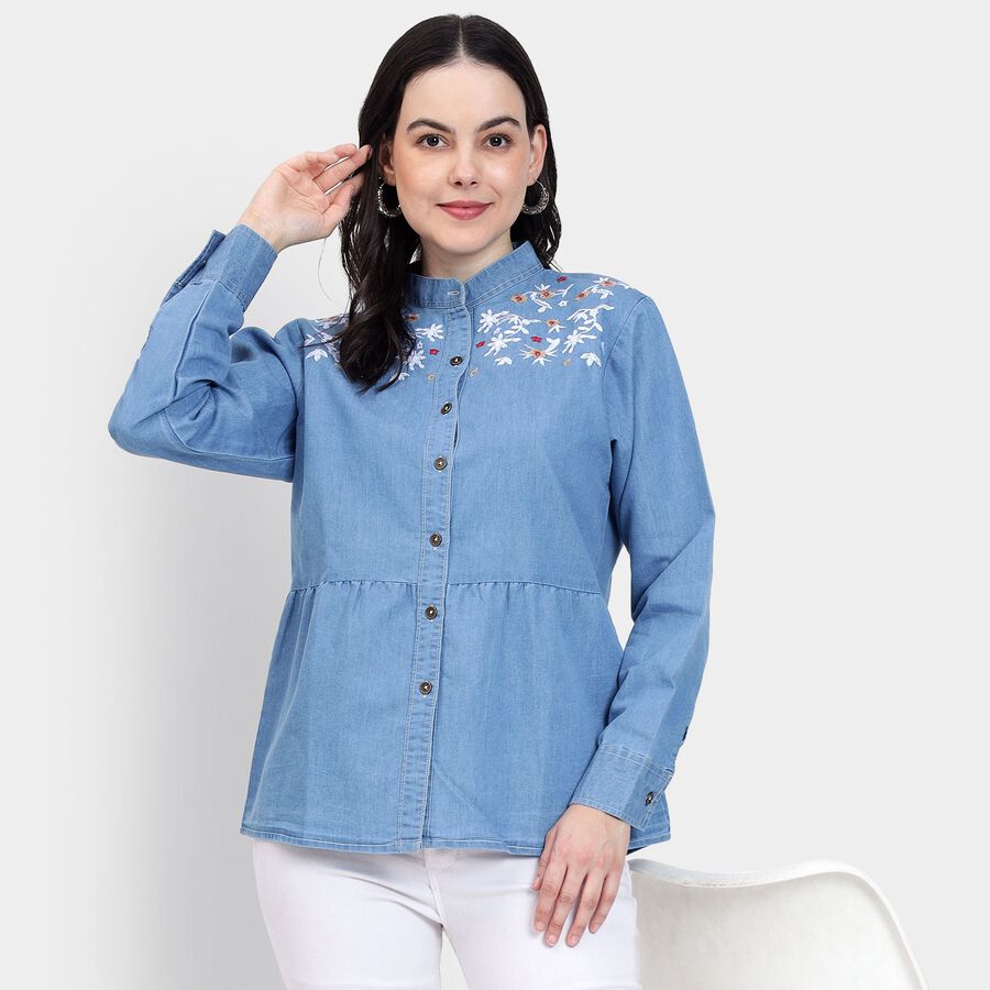Ladies' Shirt, Light Blue, large image number null