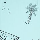 Boys' Light Aqua Blue Round Neck Casual Sleeveless T-Shirt, Aqua, small image number null