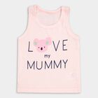 Infants' Cotton Vest, Pink, small