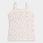 Girls' 100% Cotton Vest, पीच, small image number null