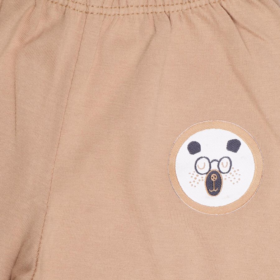 Infants' 100% Cotton Baba Suit , Beige, large image number null