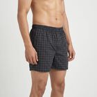 Men's Navy Blue Regular Fit Solid Boxers, Navy Blue, small