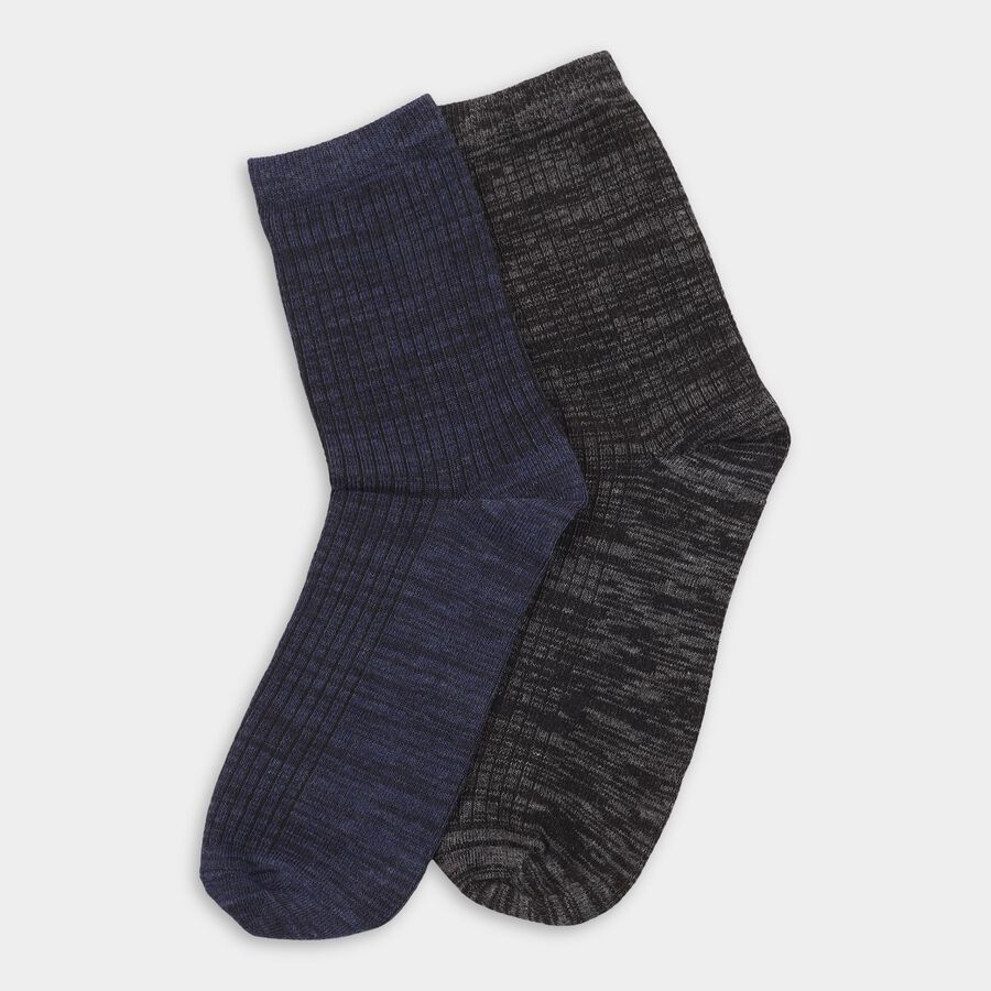 Men's Socks (Pack of 2), नेवी ब्लू, large image number null