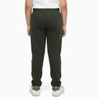 Boys' Deep Olive Green Gaming Print Cotton Blend Pyjama, ओलिव, small image number null