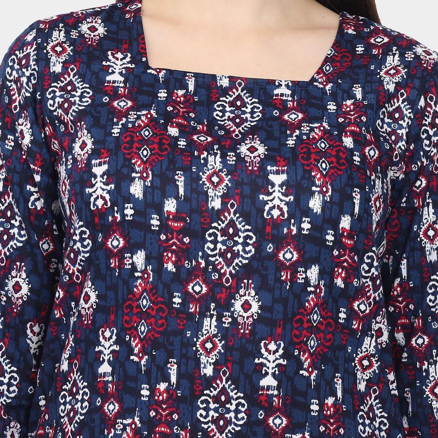 Ladies' Kurta, गहरा नीला, large image number null