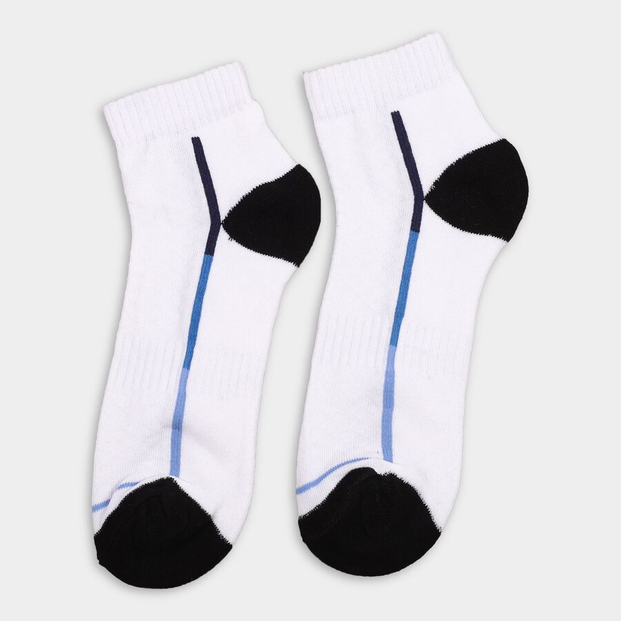 Men's Socks (Pack of 3), मिश्रित हल्का ग्रे, large