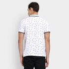 Men's 100% Cotton Collared Half Sleeves T-Shirt, White, small image number null