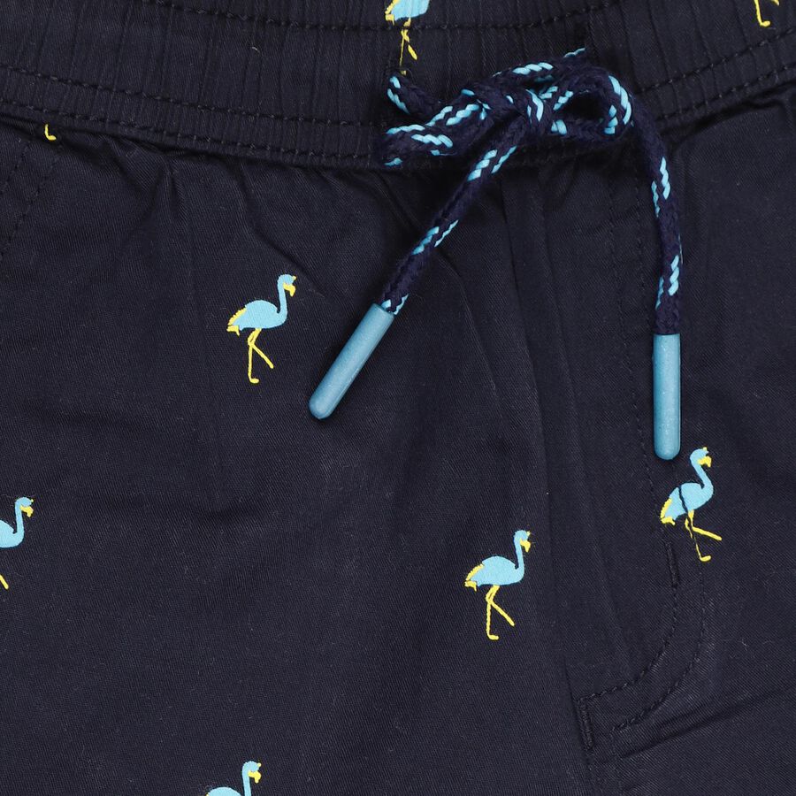 Boys' 100% Cotton Bermudas, नेवी ब्लू, large