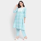 Ladies' Ethnic Set , हल्का नीला, small image number null