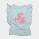 Girls' T-Shirt, Light Blue, small
