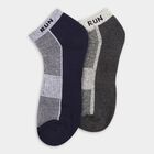 Men's Socks (Pack of 2), गहरा ग्रे, small