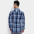 Men's 100% Cotton Casual Shirt, Navy Blue, small image number null