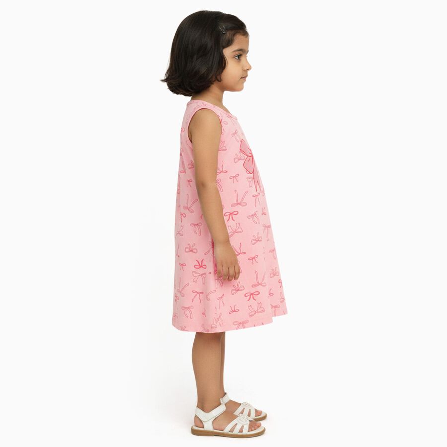 Girls' Frock, Light Pink, large image number null