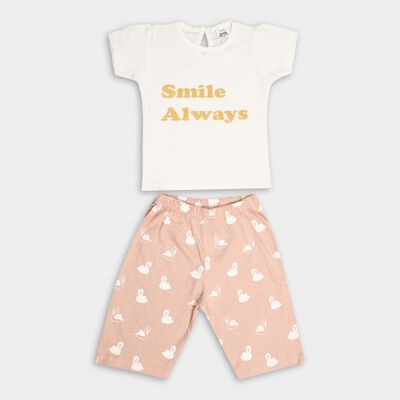 Infant Girl's Cotton Capri Set