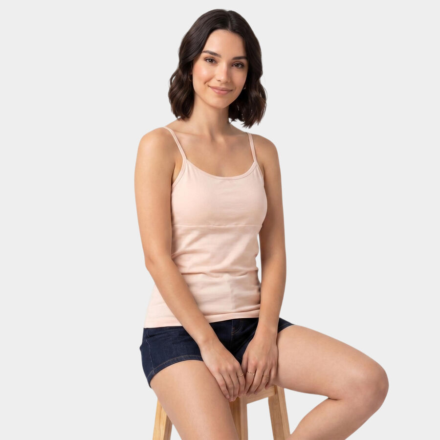 Women's Pink Cotton Blend Full Slip, Light Pink, large