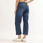 Women's Light Steel Blue Regular Fit Cotton Jeans, Mid Blue, small