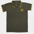 Boys' Half Sleeves T-Shirt, Olive, small