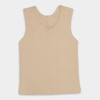 Girls' 100% Cotton Vest , गहरा पीला, small image number null